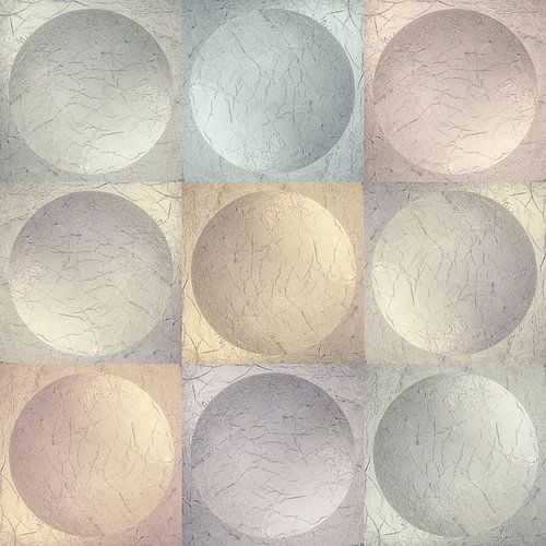 Boules en couleur pastel Minimalisme. Abstrait moderne. 3