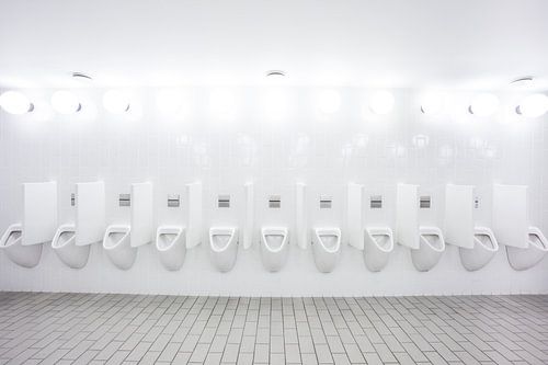 Urinals at the men's toilet