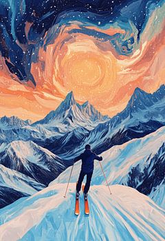 Sonnensturm in den Bergen