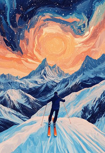 Sonnensturm in den Bergen