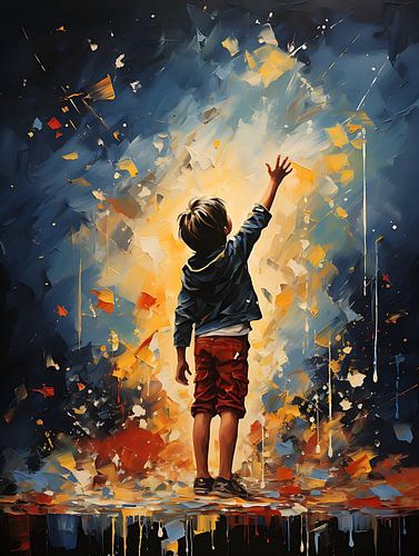 Banksy trifft Pollock-Kunst