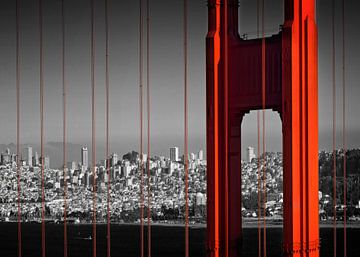 Le Golden Gate Bridge en détail 