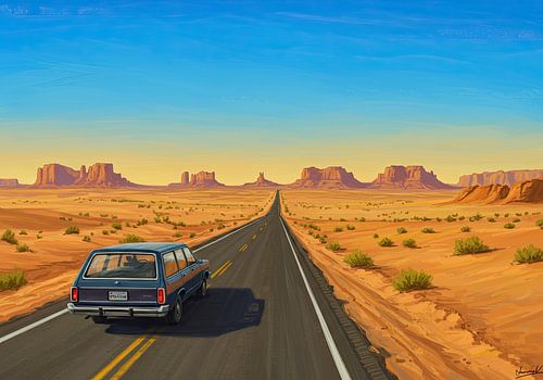 Weg naar Monument Valley