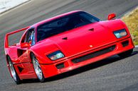 Ferrari F40 1980s sportwagen op het circuit van Sjoerd van der Wal Fotografie thumbnail