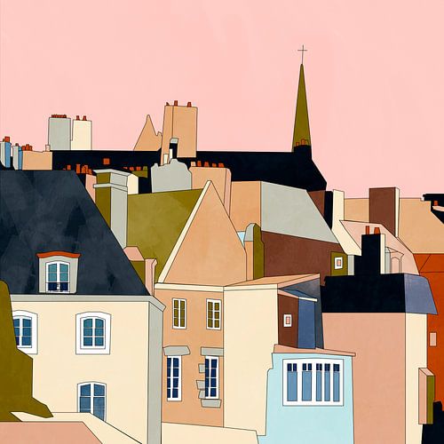 Saint Malo, ciel du soir