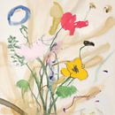 Wild flowers, abstract in pastel by Studio Allee thumbnail