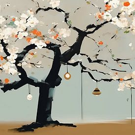 A wishing tree japandi style. by J.a Dijkstra
