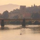 Ochtendlicht over de Arno river in Florence, Italië van Henk Meijer Photography thumbnail