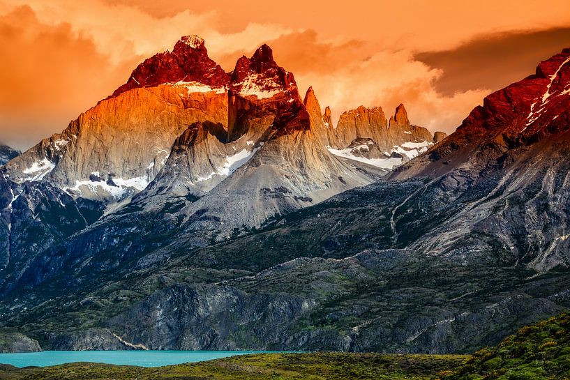 Torres del Paine au coucher du soleil par Max Steinwald