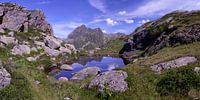 Idyllic lake in the Alps
