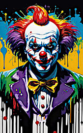 Mr. Lachflash Clown von DJF by Dean Jayson Freeman Art | Level Up your Home