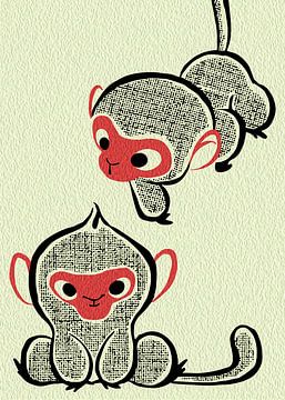 Creative Anime Wall Art | Dierenvrienden 26 van Ramy Salah Hefny