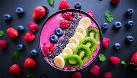 Smoothie van roze drakenvruchten