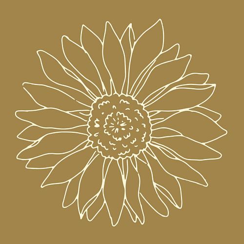 Bloemen en planten in Okergeel