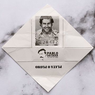 Gnome post Pablo Escobar sur marbre sur Floris Kok