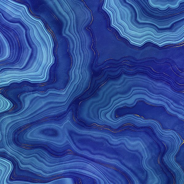 Blauer Achat Textur 05 von Aloke Design