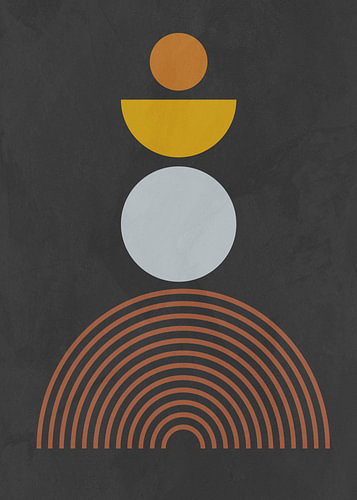 Minimalistische geometrische abstrakte Kunst