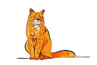 Rote Katze