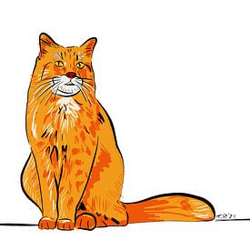 Red Cat by Teun Poppelaars