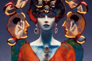 Fashionista mit Schmuck