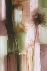 « Fleurissement tout en douceur » – peinture abstraite moderne