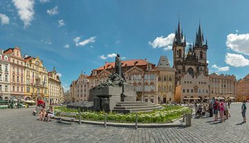 Staroměstské náměstí, der alte Platz mit der Tyn-Kirche, Prag Praha, , Tschechische Republik, von Rene van der Meer