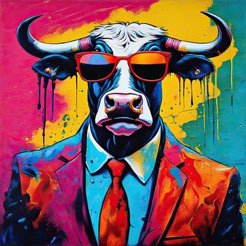 Pop Art Bull 02.86 von Blikvanger Schilderijen