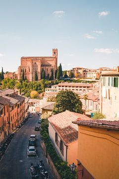 Stadsbeeld Siena | Reisfotografie print | Toscane Italië van Kimberley Jekel
