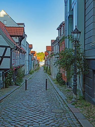 Picturesque alley in Flensburg