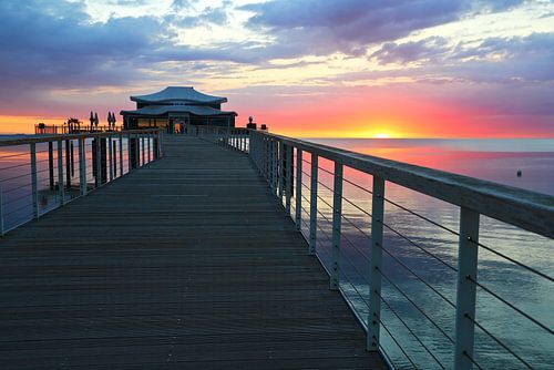 Sunrise at Timmendorfer Beach by Ursula Reins