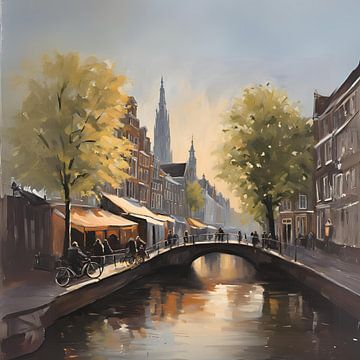 Schilderij Utrecht Stad van ComfortQ