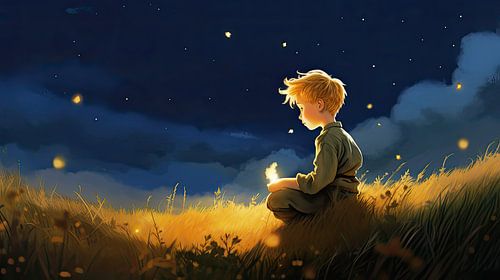 Sterrenkind in de nacht