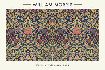 William Morris - Violette et Ancolie sur Walljar