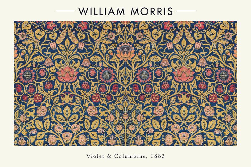 William Morris - Violette et Ancolie par Walljar