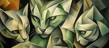 Painting Cat | Cat by De Mooiste Kunst