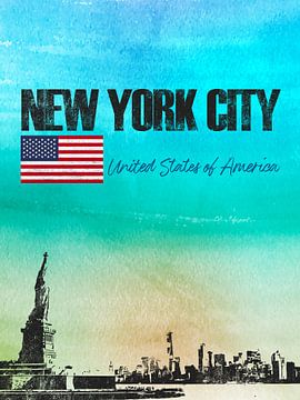 New York City Amérique sur Printed Artings