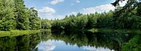 Panorama van zeegezicht in Nova Scotia/Canada