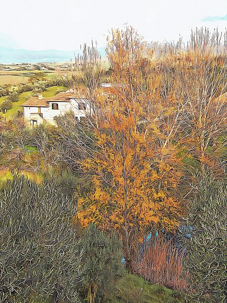 December Dwelling Umbria by Dorothy Berry-Lound