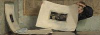 Anna bladert door een portfolio van prenten, Laura Theresa Alma Tadema van Meesterlijcke Meesters thumbnail