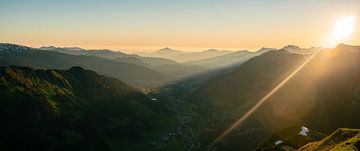 Allgäuer Panoramablick auf den Grünten von Leo Schindzielorz