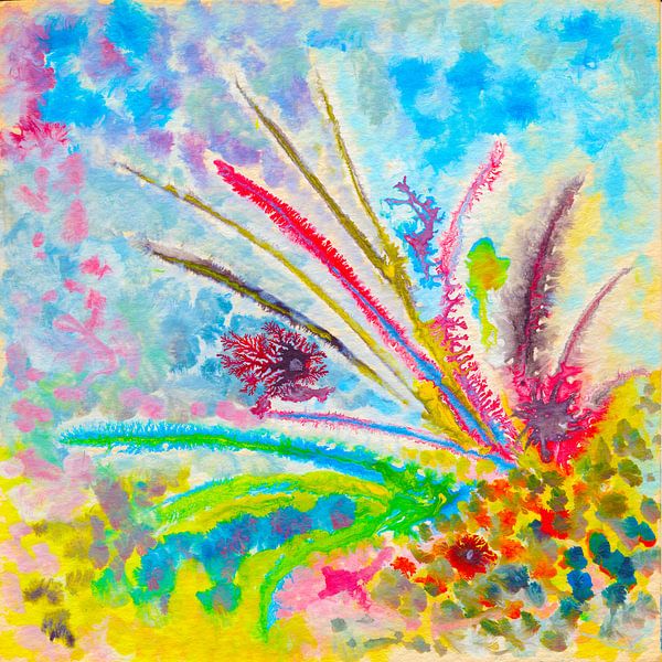 EH PAINTING ART 1993** #0512 Wasserpflanzen1 Lebendigkeit von Willem Hartgers