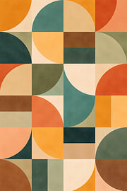 Moderne retro-mozaïek van Dante S