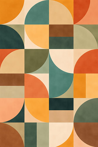 Mosaïque rétro moderne