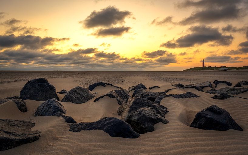 Sunrise on wadden island Texel by Rob Sprenger