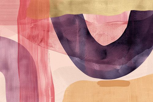 Modern und abstrakt in warmen Farbtönen