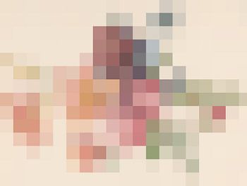 Paysage abstrait avec champs de bulbes