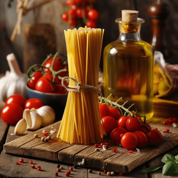 Italienische Kochszene von Poster Art Shop