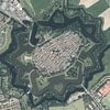 Luchtfoto van Naarden van Maps Are Art