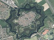 Luchtfoto van Naarden van Maps Are Art thumbnail