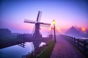 Windmühle auf der Zaanse Schans von Peter de Jong